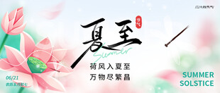 夏至节气宣传海报