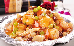 美味虾仁豆腐图片