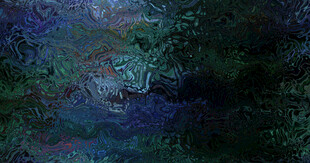 抽象梦幻的蓝绿纹理画面