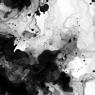 水墨抽象艺术墨韵灵动