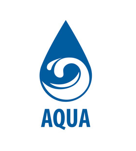 蓝色水滴AQUA标志