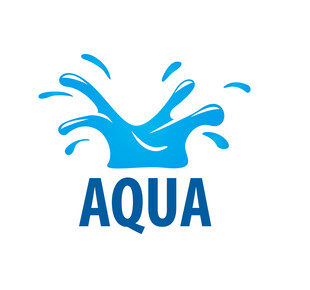 蓝色水花AQUA标志