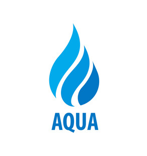 蓝色水滴AQUA标志