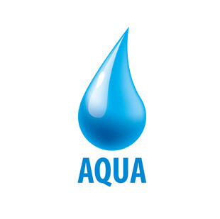 蓝色水滴AQUA标志