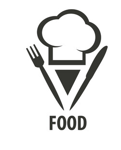 厨师美食标志