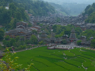 苗寨田园风光美景