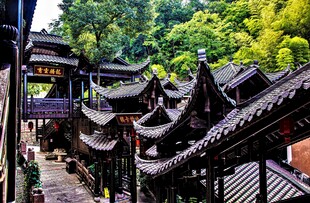 古色古香的中式传统建筑群