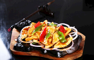 铁板豆腐图片