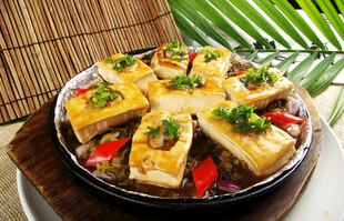 香煎豆腐美味诱人
