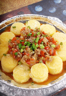 蒜蓉剁椒蒸日本豆腐