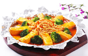 美味铁板豆腐图片