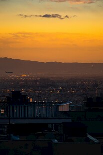 城市黄昏美景