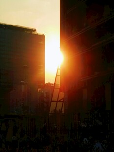 夕阳下的城市