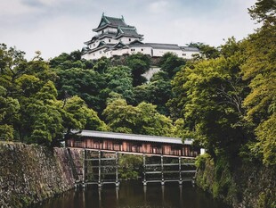日本冈山城及