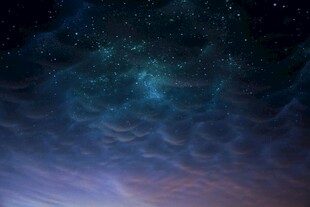 梦幻星空夜景