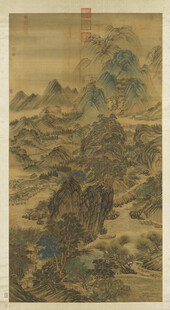 江山春霭图 清 高其佩