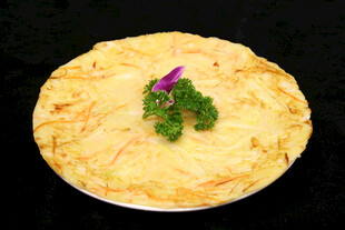 美味土豆饼清新点缀