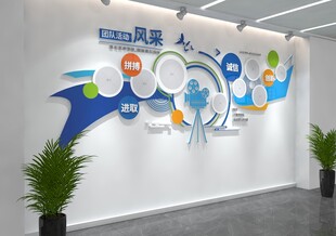 创意企业文化墙装饰设计