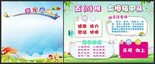 幼儿园学校园学习园地背景展板