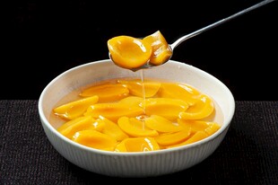 美味黄桃罐头 蜜汁黄桃