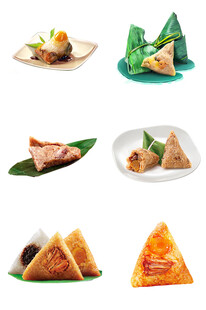 多样美味粽子展示