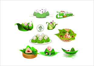 端午美食插画