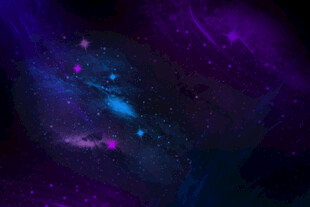 梦幻紫色星空宇宙图景