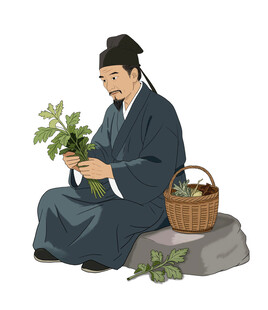 古代医者采药图