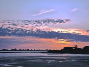 海滨绝美日落风景