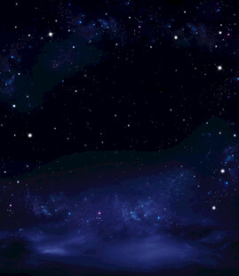 梦幻星空夜景