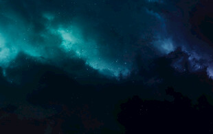 梦幻极光夜空美景