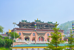 中式古建筑庙宇景观