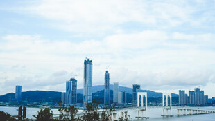 城市天际线现代建筑景观