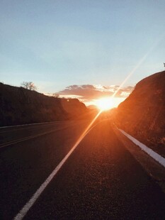 公路上的绝美