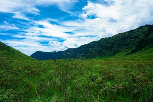 山间绿野蓝天