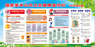 健康教育宣传栏 2026 3月