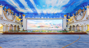 华丽宫殿室内场景