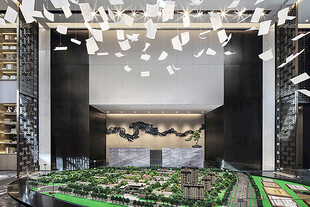 现代建筑模型展示空间