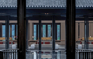 中式建筑外廊景观