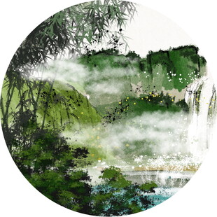 水墨山水间的清幽景致