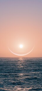 粉海落阳