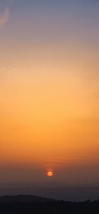 橙霞落日