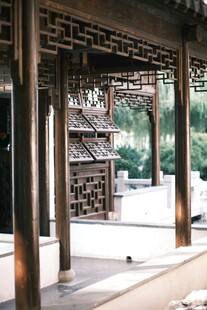 中式古建回廊景观