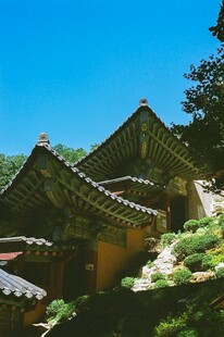 传统韩式古建筑景观