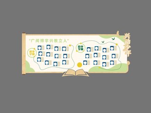 中小学优秀学生展示墙