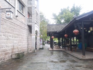 古巷雨后景致