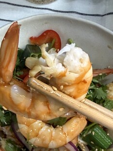 鲜虾蔬菜中式美味沙拉