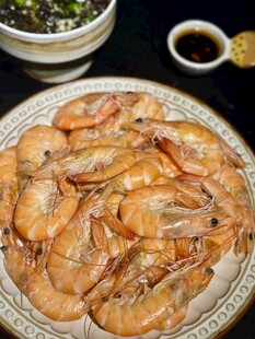 一盘美味鲜虾