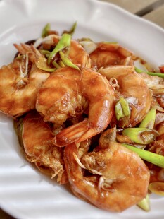 葱爆大虾