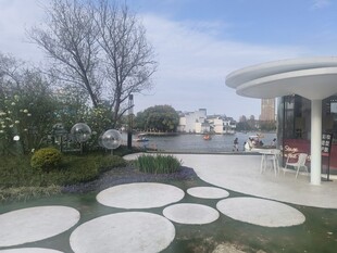 芜湖镜湖公园户外庭院圆形景观